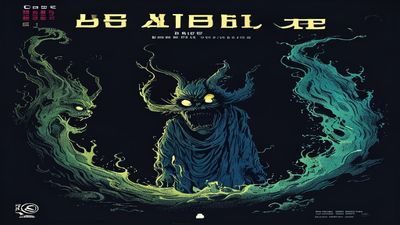 与鬼父在线风格相近的经典动漫作品封面截图，深色背景强烈视觉风格，同类型内容推荐